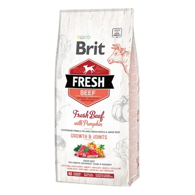 Brit Fresh Dog – Puppy & Junior Large Breed – Beef – Growth & Joints 12 kg