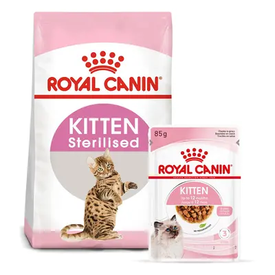 ROYAL CANIN KITTEN Sterilised 3,5 kg + Kitten v omáčce 12× 85 g