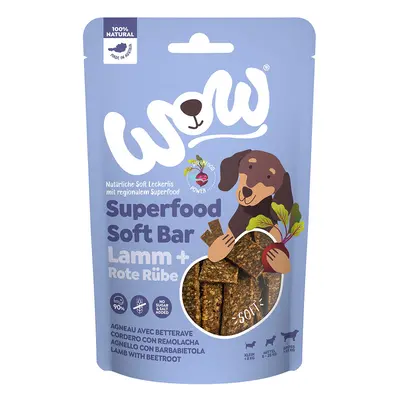 WOW SUPERFOOD Soft Bar jehněčí s červenou řepou 150 g