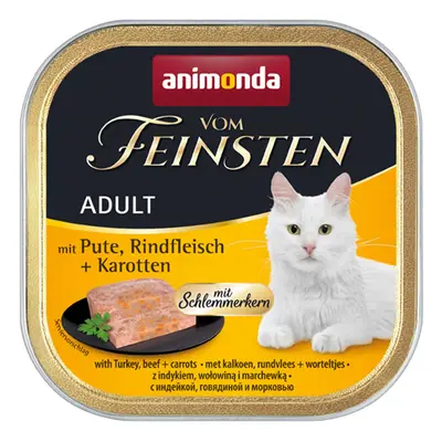 Animonda Vom Feinsten Adult Schlemmerkern krůtí a hovězí maso s karotkou 32x100g