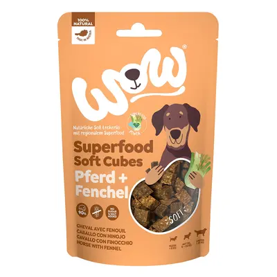 WOW SUPERFOOD Soft Cubes koňské maso s fenyklem 150 g