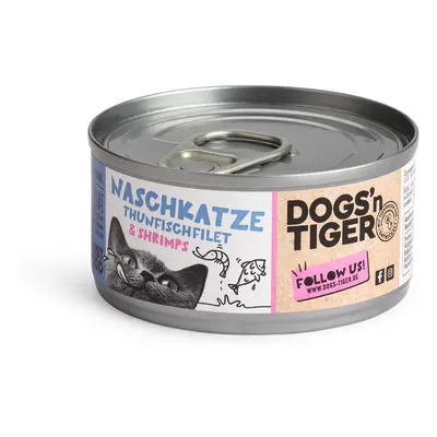 Dogs'n Tiger Naschkatze tuňákové filety a krevety 12× 70 g