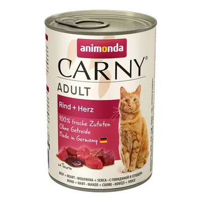 Animonda Carny Adult s hovězím masem a srdcem 24x400g