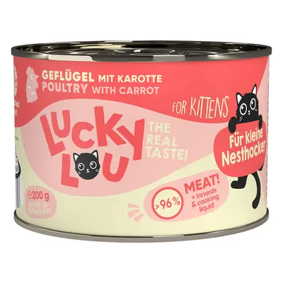 Lucky Lou Lifestage Kitten drůbež 6× 200 g