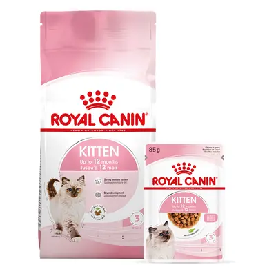 ROYAL CANIN KITTEN granule 2 kg + kapsičky v omáčce 12× 85 g