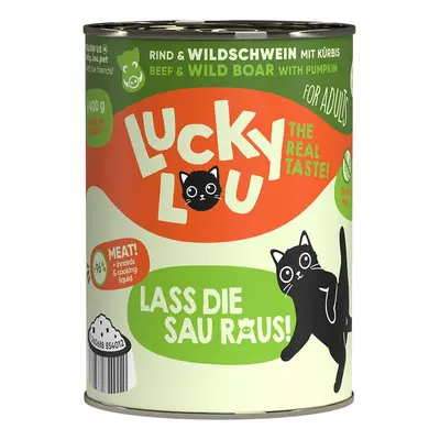 Lucky Lou Lifestage Adult hovězí a kančí maso 24× 400 g