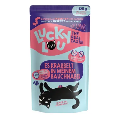 Lucky Lou Lifestage Adult drůbež a hmyz 16 × 125 g