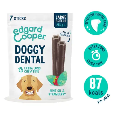 Edgard & Cooper Doggy Dental jahoda/máta L 240 g