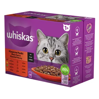 Whiskas kapsičky Klasický výběr ve šťávě 48x85g