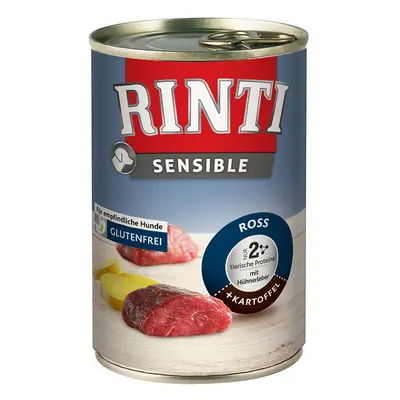 RINTI Sensible koňské maso, kuřecí játra a brambory 24x400g