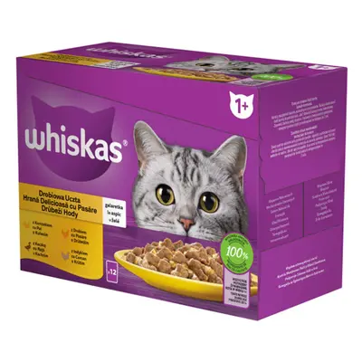 Whiskas kapsičky Drůbeží výběr v želé 48x85g