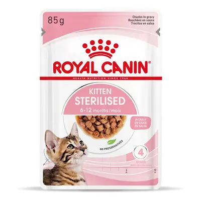 ROYAL CANIN KITTEN STERILISED v omáčce, krmivo v konzervě pro kastrovaná koťata od 6 měsíců věku