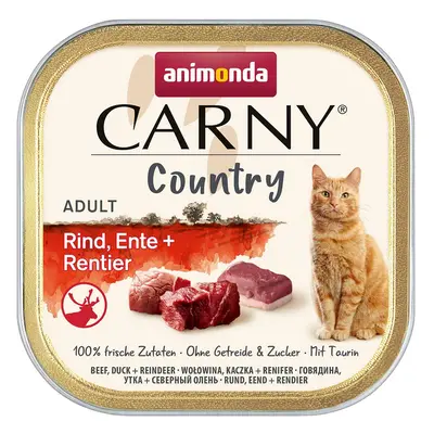 animonda Carny Adult Country hovězí, kachní a sobí maso 32 × 100 g