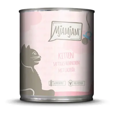 MjAMjAM Kitten – šťavnaté kuře s lososovým olejem 6× 800 g