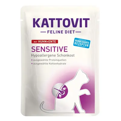 Kattovit Sensitive kuře a kachna 24× 85 g