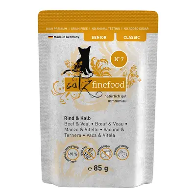 catz finefood Senior No. 07 hovězí a telecí maso 16× 85 g