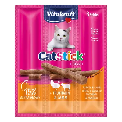 Vitakraft Cat tyčinka mini krocan a jehněčí 10× 3 ks