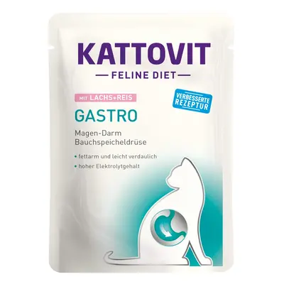 Kattovit Gastro losos s rýží 24 × 85 g