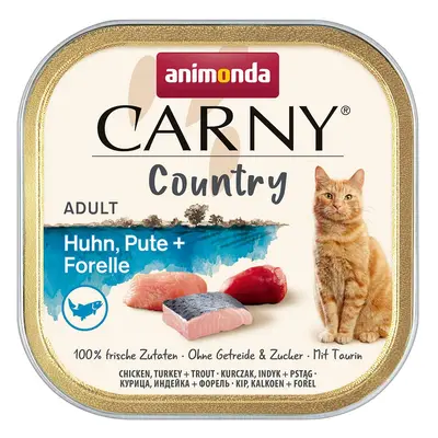 animonda Carny Adult Country kuřecí, krůtí + pstruh 32 × 100 g