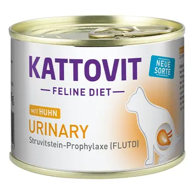 Kattovit Feline Diet Urinary, Kuře 12 × 185 g