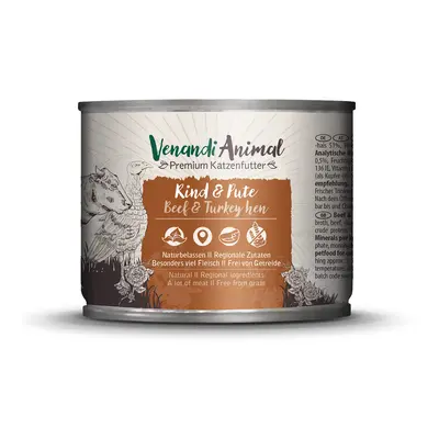 Venandi Animal – hovězí a krůta 6× 200 g