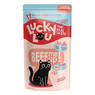 Lucky Lou Lifestage Adult drůbež a hovězí maso 16 × 125 g