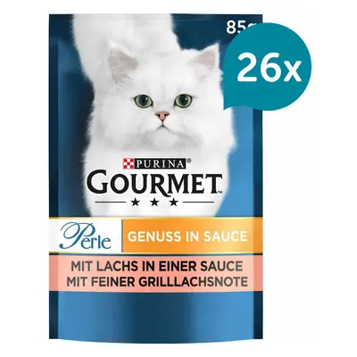 Gourmet Perle Genuss v omáčce s lososem 26 × 85 g