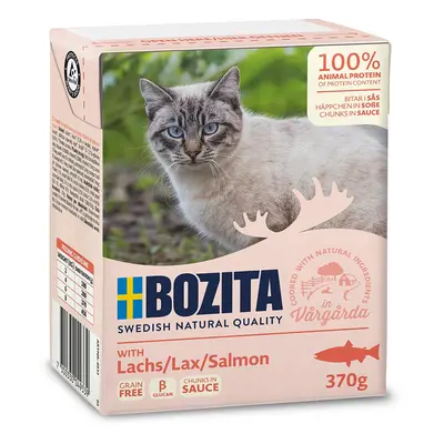 Bozita Tetra kousky v omáčce s lososem 6 × 370 g: