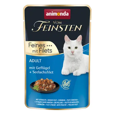 Animonda Vom Feinsten Adult jemné filety z drůbežího masa a tresky tmavé 36x85g