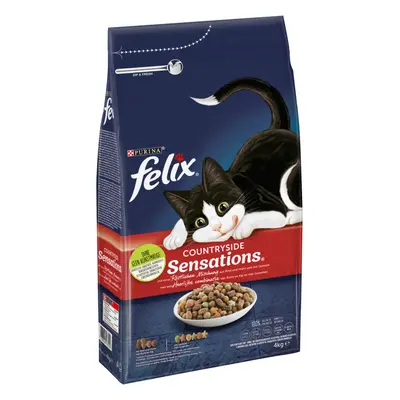 Felix Countryside Sensations s hovězím masem, kuřecím masem a zeleninou 2x4kg