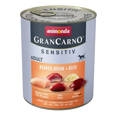 GranCarno Adult Sensitiv čisté kuře a rýže 12x800g