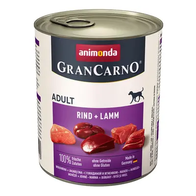 Animonda GranCarno Adult s hovězím a jehněčím masem 24x800g