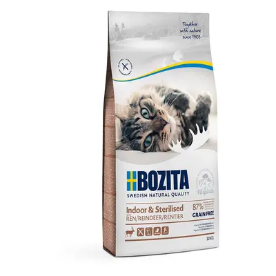 Bozita Indoor & Sterilised Grain free se sobím masem 10 kg