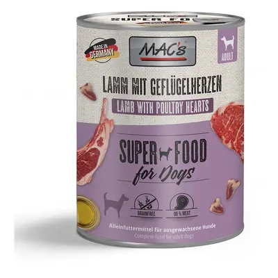 MAC's Dog jehněčí a drůbeží srdce 12 × 800 g