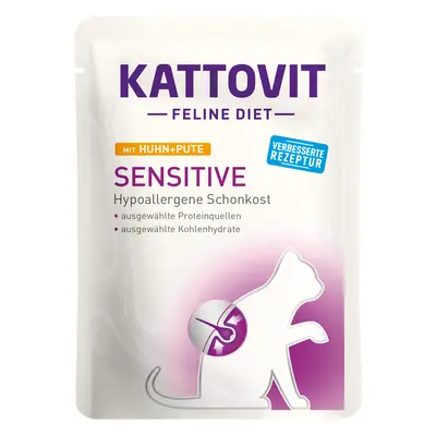 Kattovit Sensitive kuře a krůta 24× 85 g