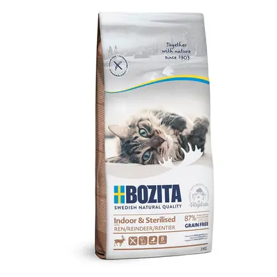 Bozita Indoor & Sterilised Grain free se sobím masem 2 kg