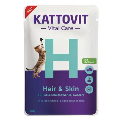 Kattovit Vital Care Hair & Skin Pouches 24× 85 g