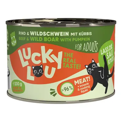 Lucky Lou Lifestage Adult hovězí a kančí maso 24 × 200 g