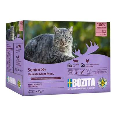 Bozita Pouch Senior kousky v omáčce , multibox, 12 × 85 g