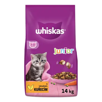 Whiskas Junior granule s kuřecím pro koťata 2x14kg