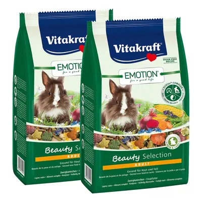 Vitakraft Emotion Beauty Selection Adult zakrslý králík 2× 600 g