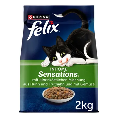 Felix Inhome Sensations s kuřecím masem a zeleninou 4 × 2 kg