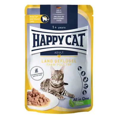 Happy Cat Tray Culinary Meat in Sauce venkovská drůbež 12 × 85 g