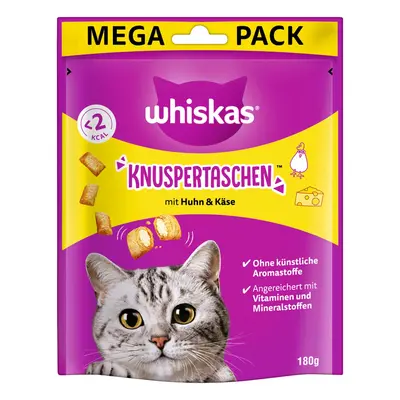 Whiskas křupavé polštářky, kuřecí maso se sýrem 4× 180 g