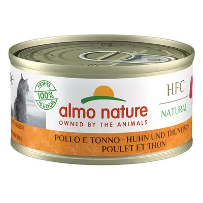 Almo Nature HFC Natural Megapack kuřecí a tuňák 6 × 70 g