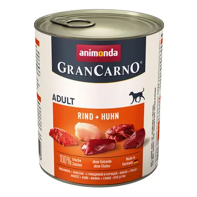 animonda GranCarno Adult hovězí a drůbež 6 × 800 g