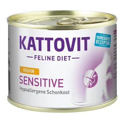 Kattovit Feline Diet Sensitive, Kuře 12 × 185 g