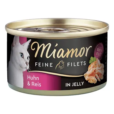 Miamor Feine Filets v želé s kuřecím a rýží, 100g plechovka 24 × 100 g