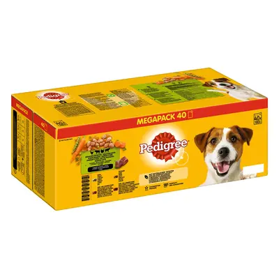 PEDIGREE Megapack kombinovaný výběr v omáčce 40 × 100 g