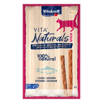 Vitakraft Vita Naturals tyčinky s lososem 10 × 4 ks